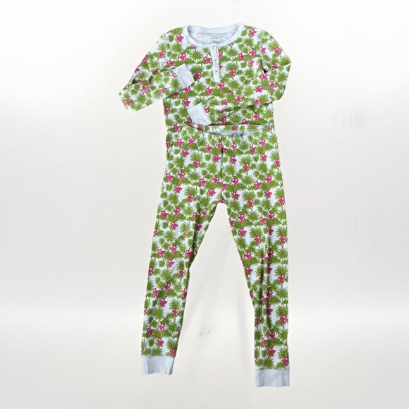 Roberta Roller Rabbit Other - Roller Rabbit Pajama Set Kids Size 8 Pima Cotton Green Pink Monkeys 2 Piece Set